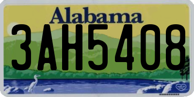 AL license plate 3AH5408