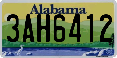 AL license plate 3AH6412