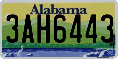 AL license plate 3AH6443
