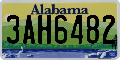 AL license plate 3AH6482