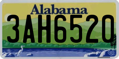 AL license plate 3AH6520