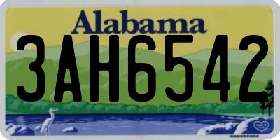 AL license plate 3AH6542