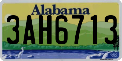 AL license plate 3AH6713
