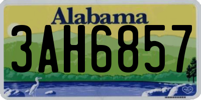 AL license plate 3AH6857