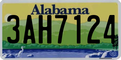 AL license plate 3AH7124