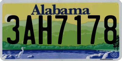 AL license plate 3AH7178