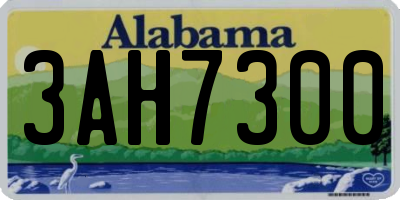 AL license plate 3AH7300