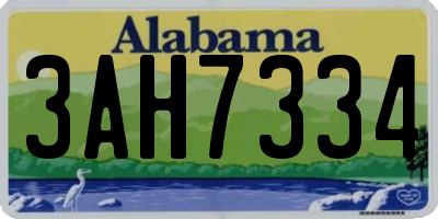 AL license plate 3AH7334