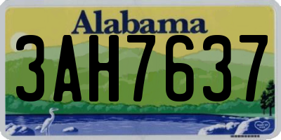 AL license plate 3AH7637