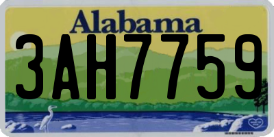 AL license plate 3AH7759
