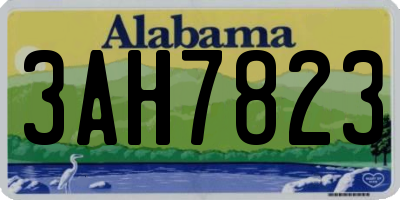 AL license plate 3AH7823