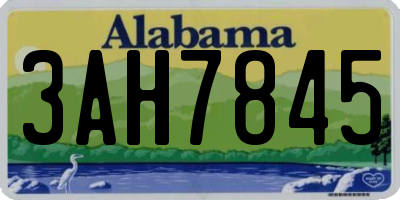 AL license plate 3AH7845