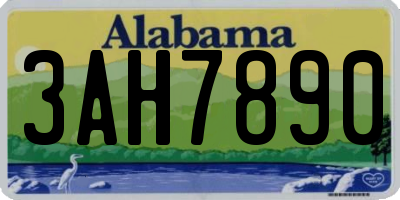 AL license plate 3AH7890