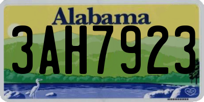 AL license plate 3AH7923