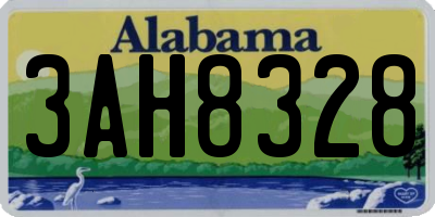 AL license plate 3AH8328