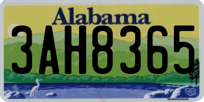 AL license plate 3AH8365