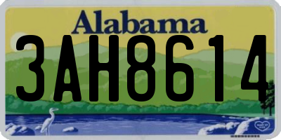 AL license plate 3AH8614