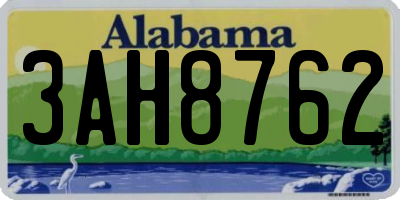 AL license plate 3AH8762