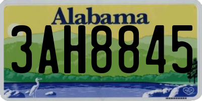 AL license plate 3AH8845