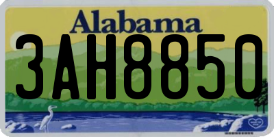 AL license plate 3AH8850