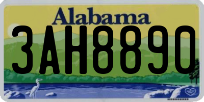 AL license plate 3AH8890