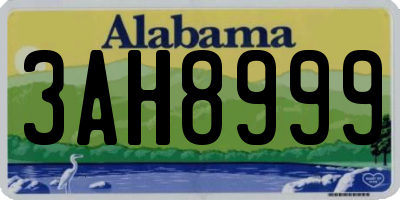 AL license plate 3AH8999