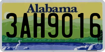 AL license plate 3AH9016
