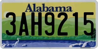 AL license plate 3AH9215