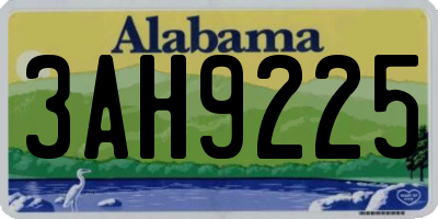 AL license plate 3AH9225