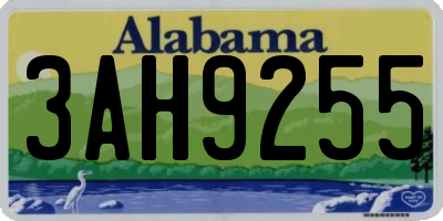 AL license plate 3AH9255