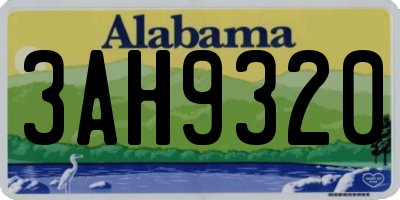 AL license plate 3AH9320