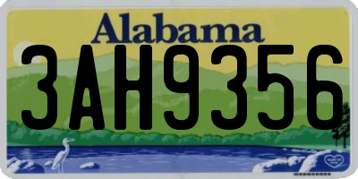 AL license plate 3AH9356
