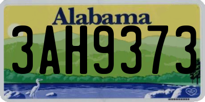 AL license plate 3AH9373