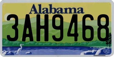 AL license plate 3AH9468