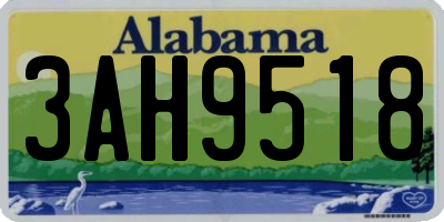 AL license plate 3AH9518