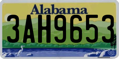AL license plate 3AH9653
