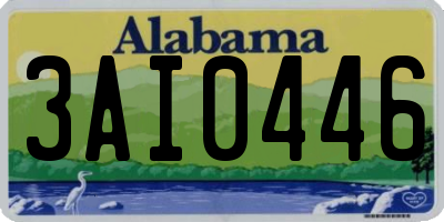 AL license plate 3AI0446