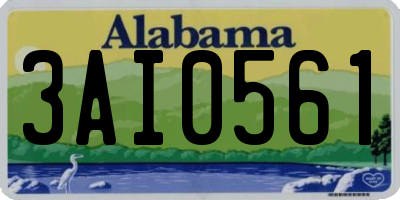 AL license plate 3AI0561