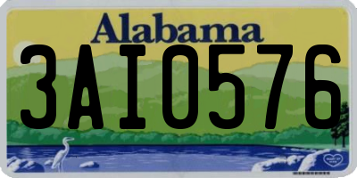 AL license plate 3AI0576