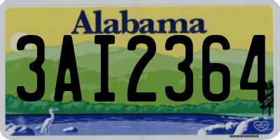 AL license plate 3AI2364