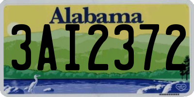 AL license plate 3AI2372