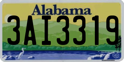 AL license plate 3AI3319