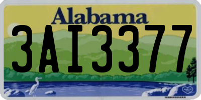 AL license plate 3AI3377
