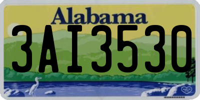 AL license plate 3AI3530