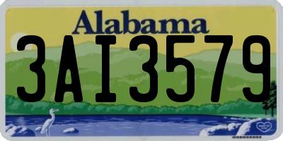 AL license plate 3AI3579