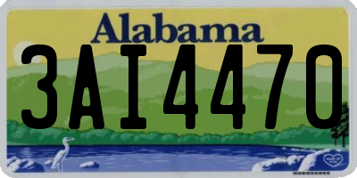 AL license plate 3AI4470