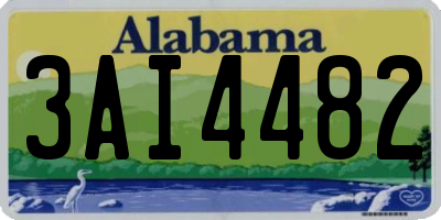 AL license plate 3AI4482