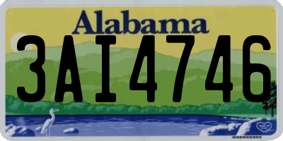 AL license plate 3AI4746