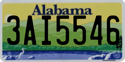 AL license plate 3AI5546