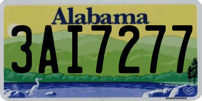 AL license plate 3AI7277
